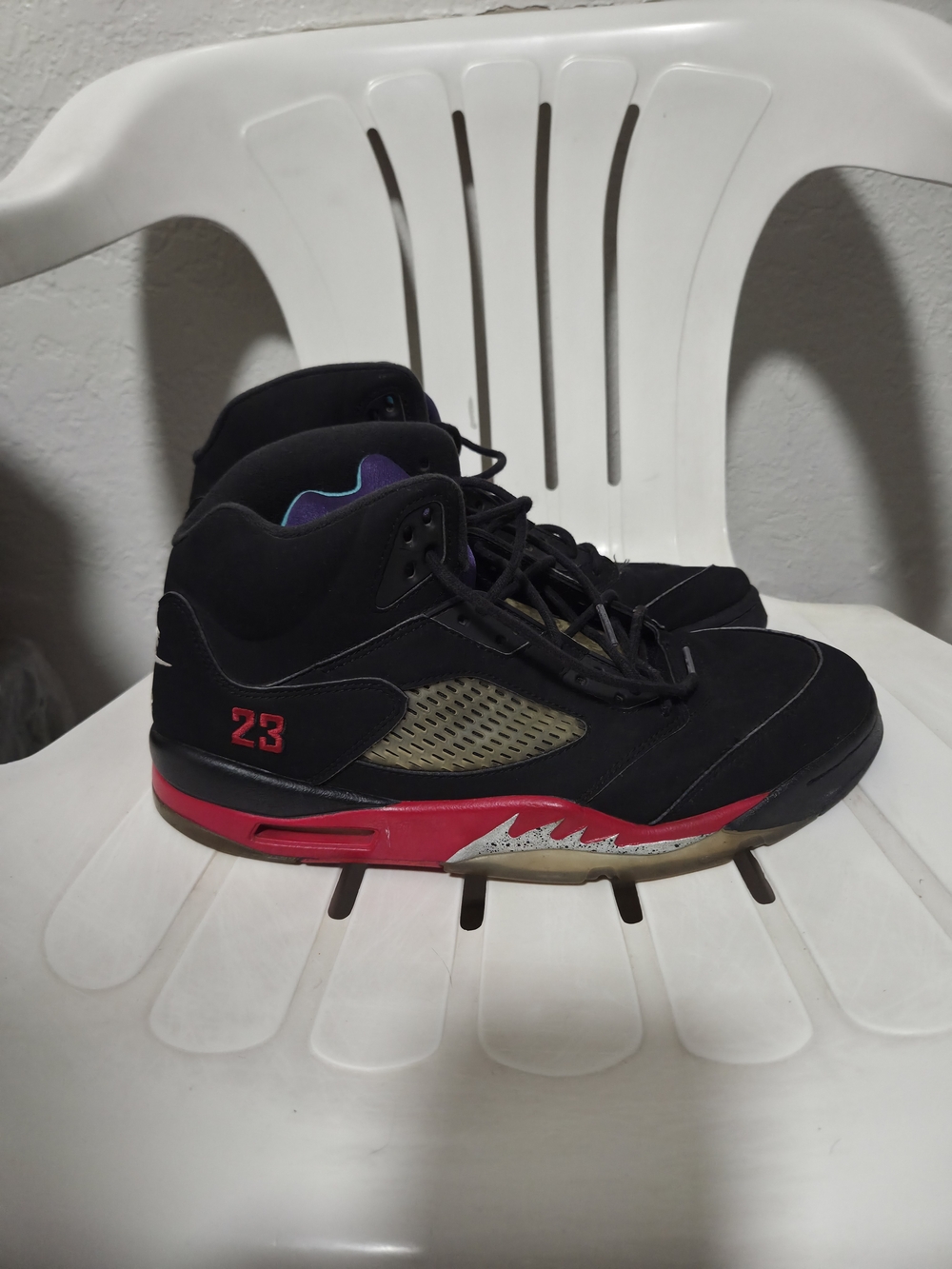 Air Jordan 5 Retro Top 3 Black Fire Red Men’s Size 11 CZ1786-001